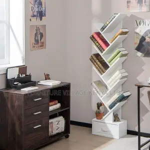 Office Bookshelf; Tree Shaped Office Storage Bookcase