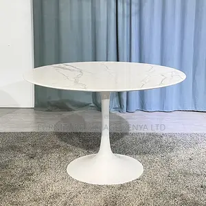 Dining Table ;Round Marbel Pedestal Dining Table