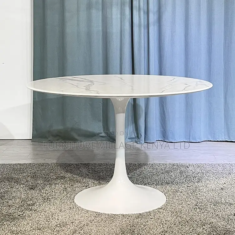 Dining Table ;Round Marbel Pedestal Dining Table