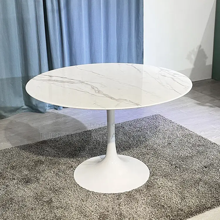 Dining Table ;Round Marbel Pedestal Dining Table