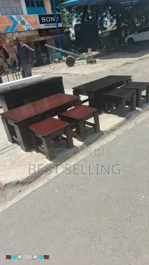 Light Mahogany Type Coffee Table MDF Board