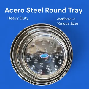 Stainless Steel Round Tray (Heavy Duty)