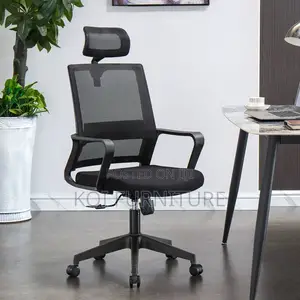 Office Chair : Modern Black Mesh Task Chair