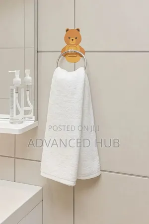 Punch Free Cartoon Themed Sink Towel Ring
