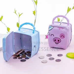 Metallic Piggy Bank Metallic Type With Padlock 2 Keys