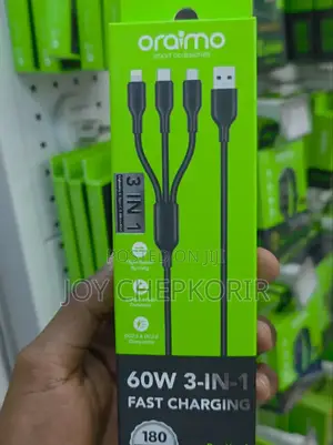 Oraimo Duraline 4 3‐In‐1 Cable (Ocd‐118mcl)