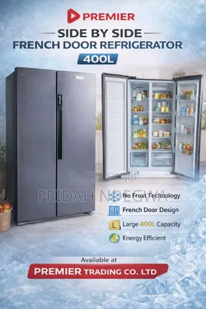 Premier Side by Side French Door Refrigerator 400l