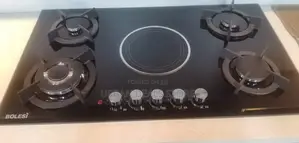Bolesi 4 Gas Burners + Infrared Electric Built-in Hob