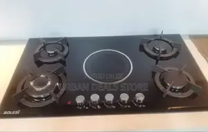 4 Gas Burners +Electric Built-in Hob With Gas Sensor Wok Burner