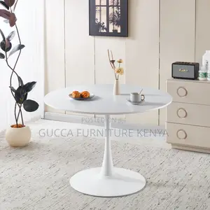 Round Marble White Tulip Dining Table