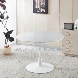 Round Marble White Tulip Dining Table