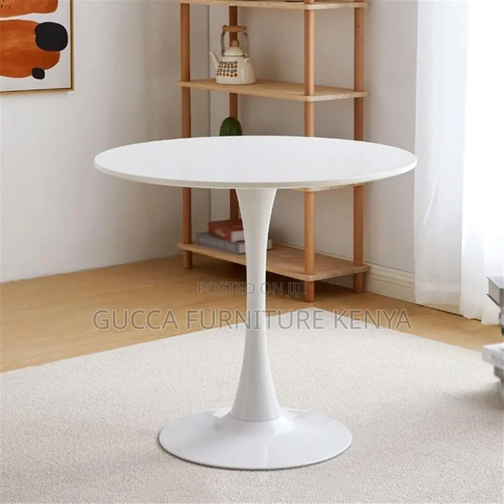 Round Marble White Tulip Dining Table