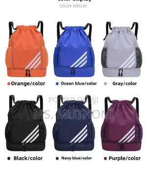 Functional Waterproof Sports Drawstring Backpack