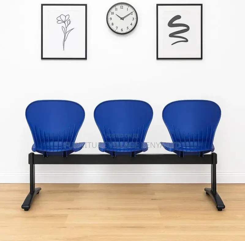 Office Bench; 3-seater Modern Reception Office Bench