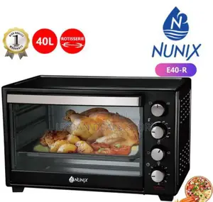 Nunix 40 Litres Electric Rotisserie Oven (4 Knob Settings)