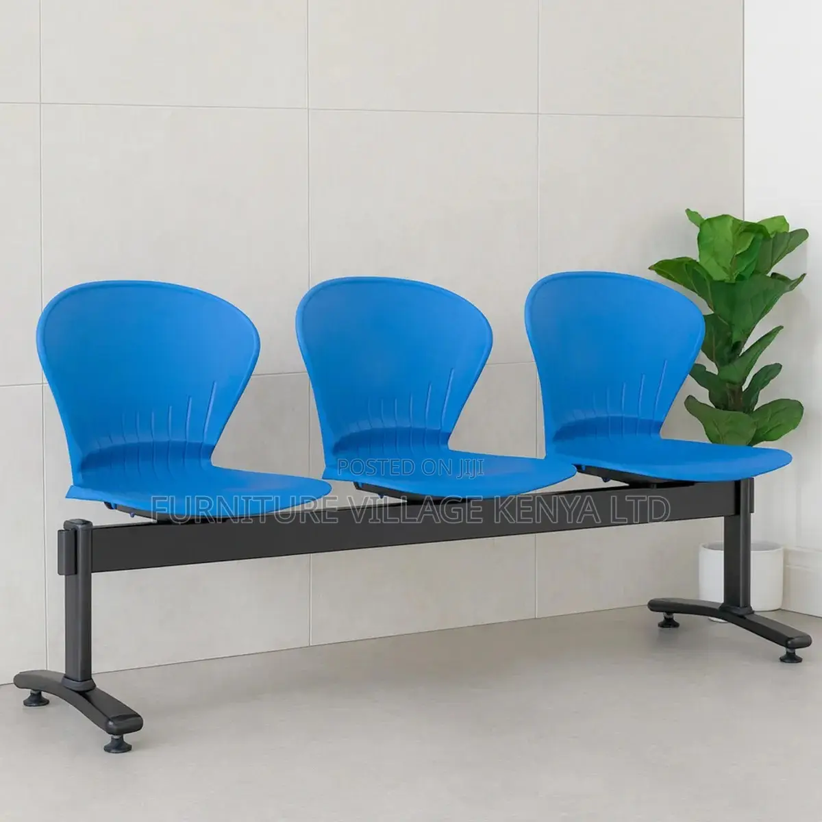 Office Bench; 3-seater Modern Reception Office Bench