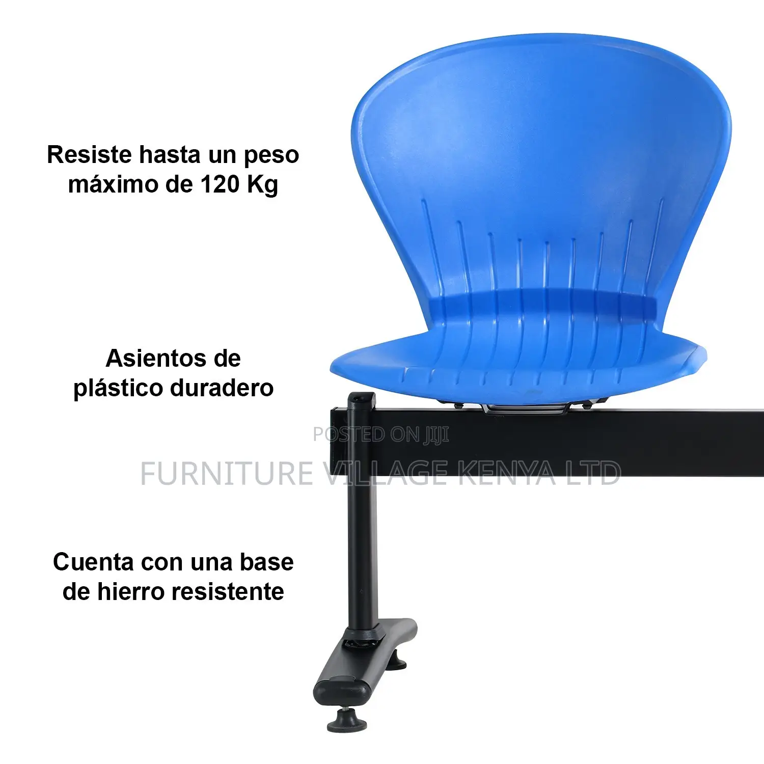 Office Bench; 3-seater Modern Reception Office Bench