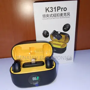 Collar Button Clip Microphone With Noise Reduction