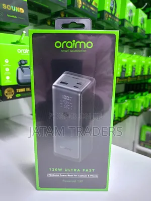 Oraimo 130w Laptop & Phone Super Fast Charging Power Bank Available