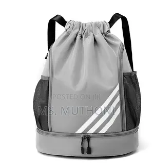 Waterproof Canvas Drawstring Gym Backpack,