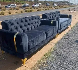 Dark Velvet Sofa 3 Seater