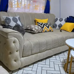 Cream Fabric Sofa 3 Seater
