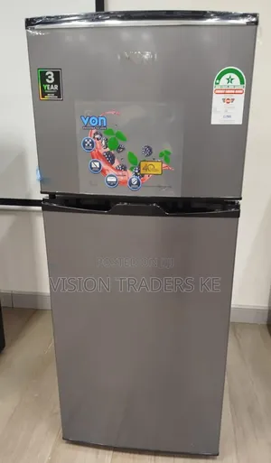 Von 175 Litres Double Door Refrigerator Top Freezer