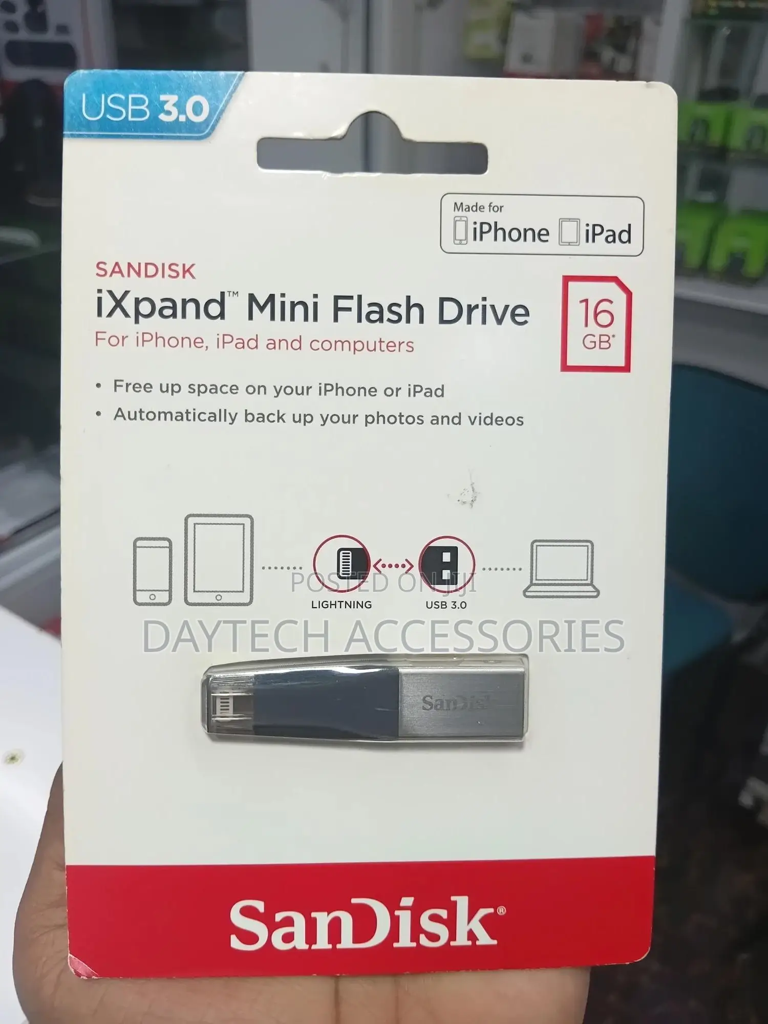 Sandisk 16gb Ixpand Mini – Otg Flash Drive for iPhones