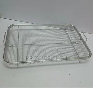 *Heat Resistant Stainless Steel French Fries Basket + Tray