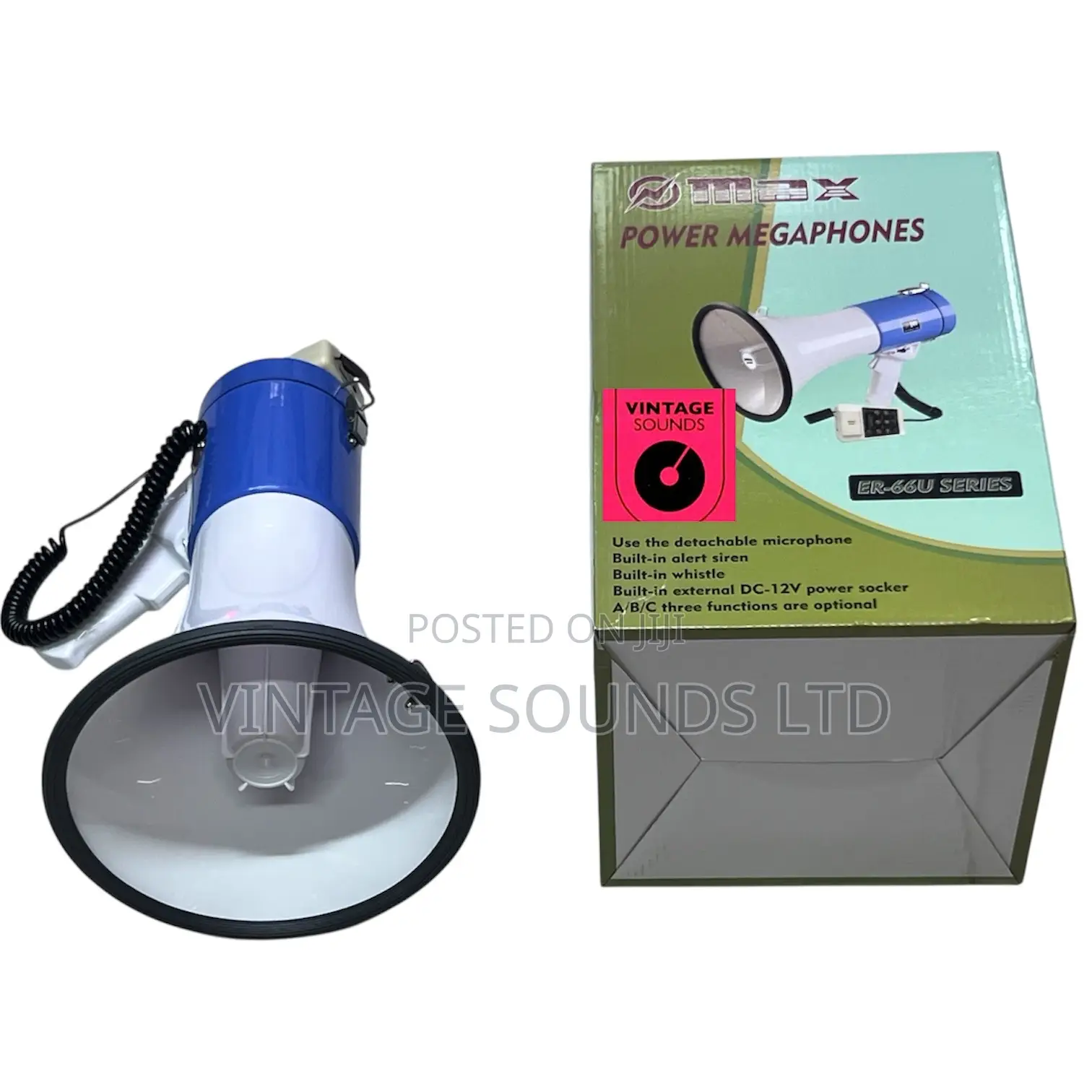 Max Er-66u: High-power Usb/Sd Recorder Megaphone