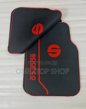 Red Logo Sparco Car Carpet Floor Mats