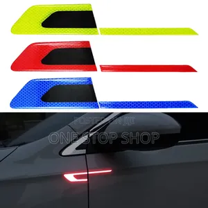 2pccar Side Door Strip Reflective Decal Self Adhesive Stickers