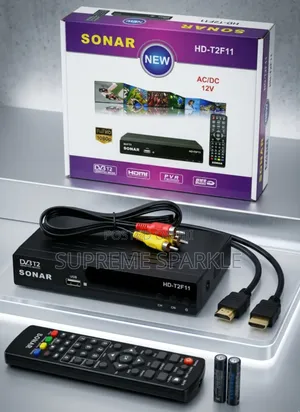 Sonar Hd-T2f11 Free to Air Digital Box Decoder. 1080p Resolution