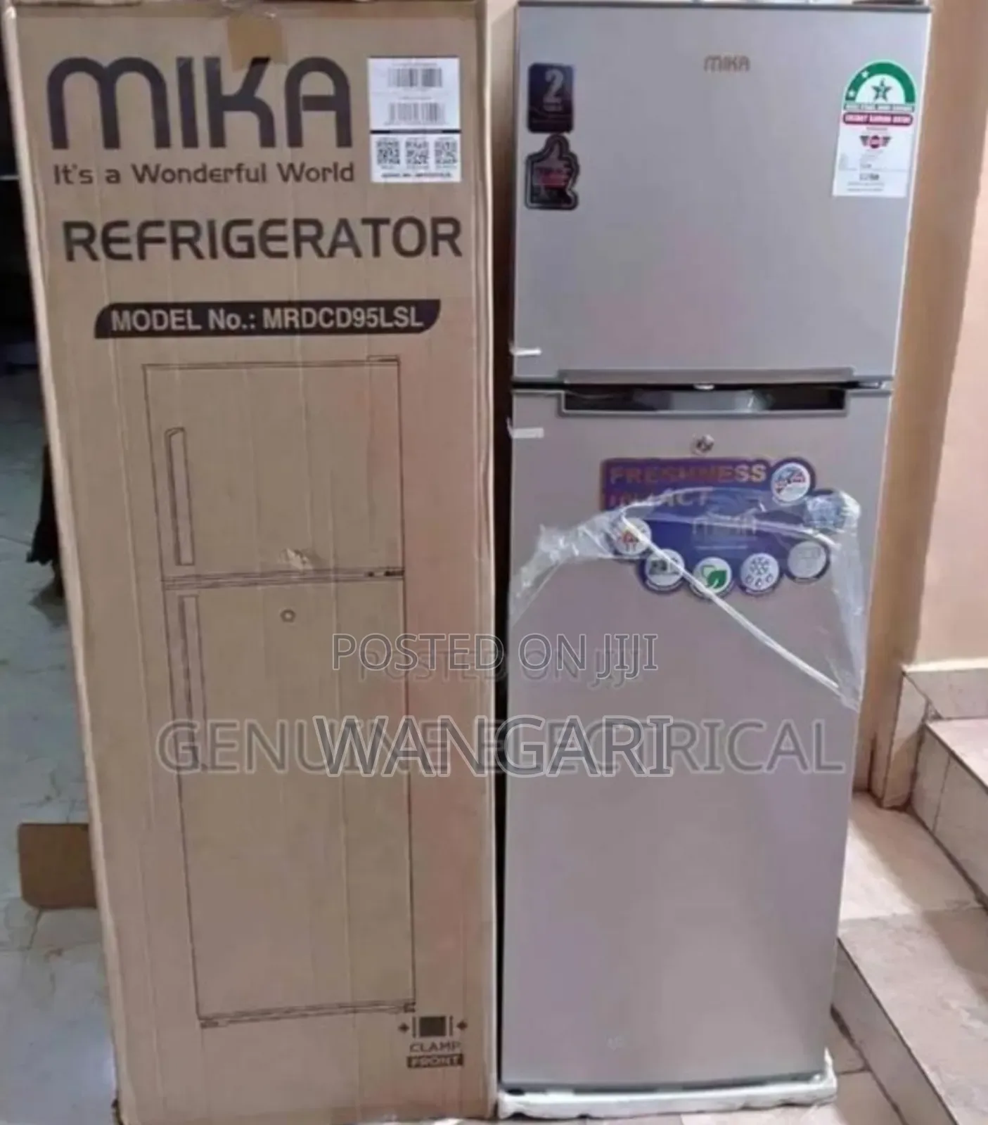 Double Door 168litres Fridge