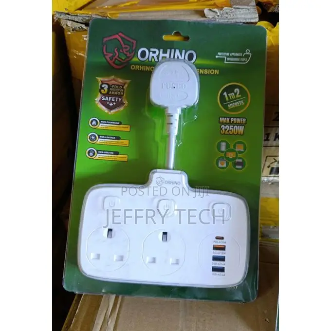 Orhino Extension 2 Way + 3 Usb + Type C