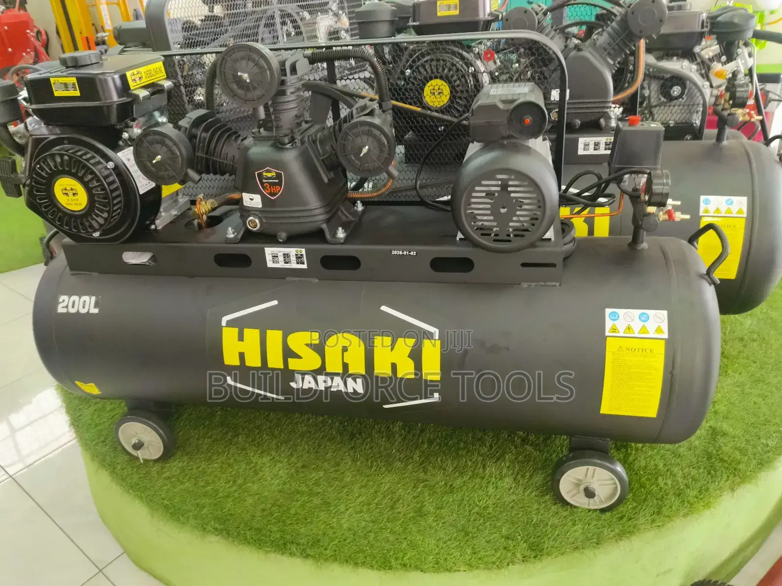 Hisaki 2 in One Air Compressor 200 Litres