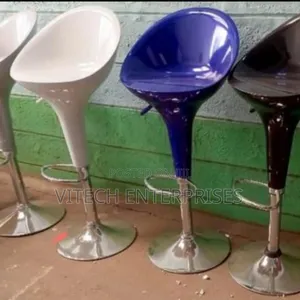 Adjustable Bar Stool White