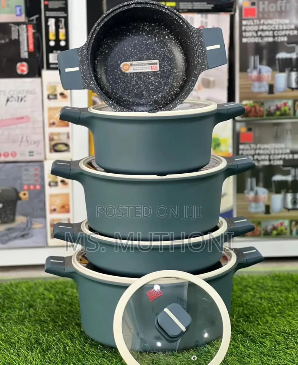 10pcs Heavy Granite Non-Stick Cookware Set.