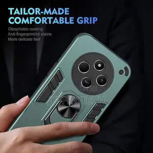 Xiaomi Redmi 14c Luxury Ring Back Cover Stand Armor Shockproof Case.