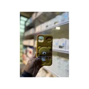 iPhone 13 3d Bee Hello Kitty Face Grip Tok Holder Cartone Case/Cover