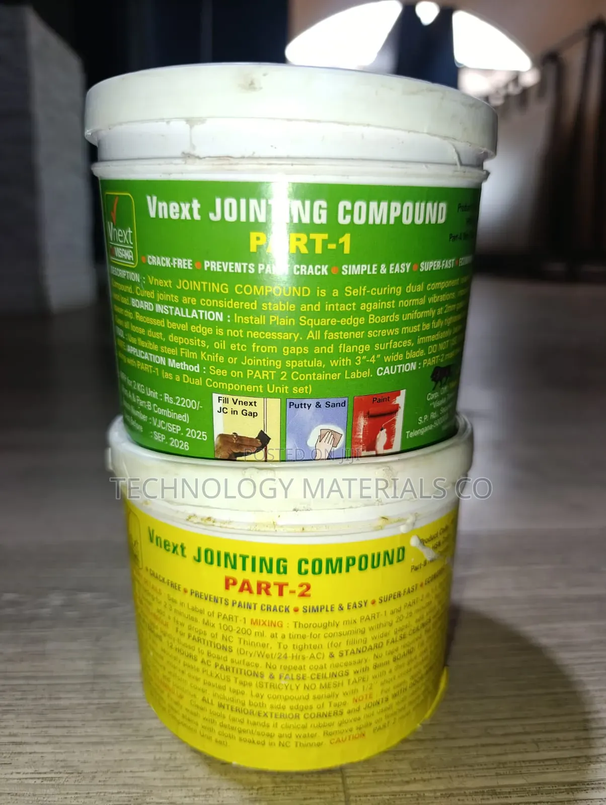 Vnext Fiber Cement Jointing Compound (Part 1 & Part 2)