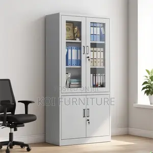 Office Cabinet; Half Glass Office Filing Cabinet