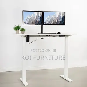 Office Desk; 1.4m Electric Adjustable Home Office Computer Desk