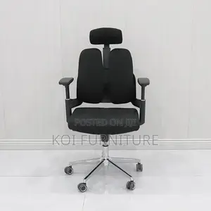 Office Chair; Orthopedic High Back Seat With Dual Backrest