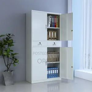 Office Cabinet : 4-Door , 2-Drawers Office Steel Lockable Cabinet