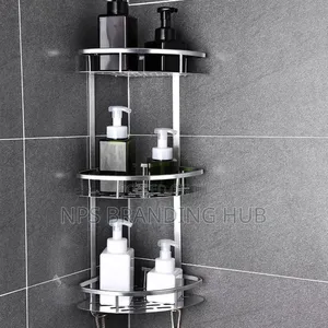 3 Layer Space Bathroom Corner Shelf 61cm*29cm Zn