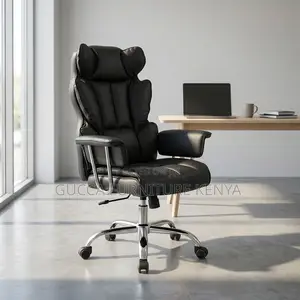 Leather Executive Reclining Computer Chair