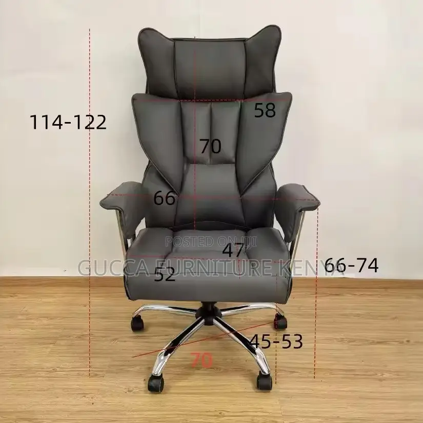 Leather Executive Reclining Computer Chair