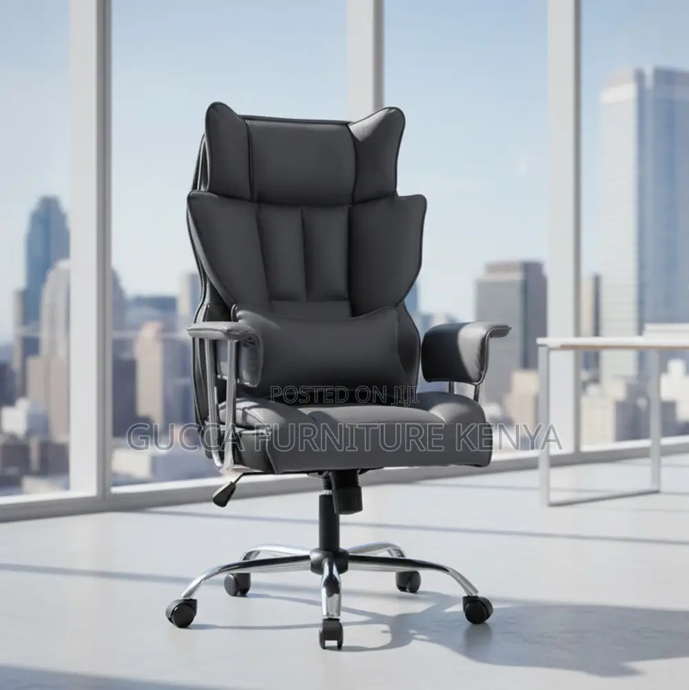 Leather Executive Reclining Computer Chair