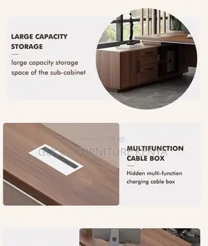 180cm Manager's Executive L-shaped Table